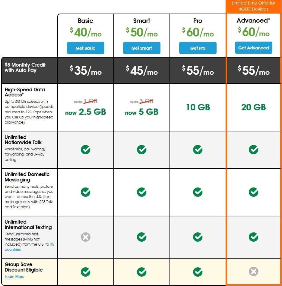 cricket wireless plans quick pay