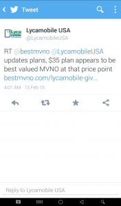 Lycamobile Twitter Response