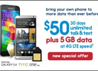 NET10 offers 5GB LTE Data if you BYOD