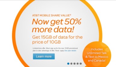 ATT Increases Mobile Share Data