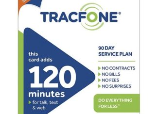 Tracfone 120 Minutes Airtime Card Save 5 percent off