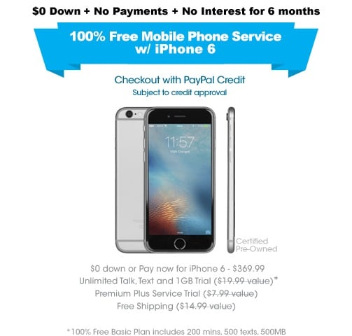 FreedomPop iPhone 6 Sale