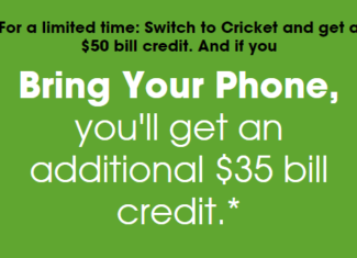 Cricket Wireless Bill Switcher Credit
