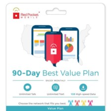 Red Pocket eBay Plan 90 Day Best Value