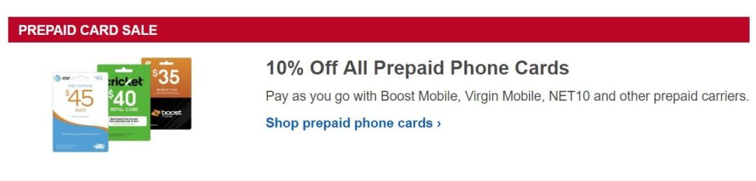 Best Buy Prepaid Phone Card Sale Save 10 Percent