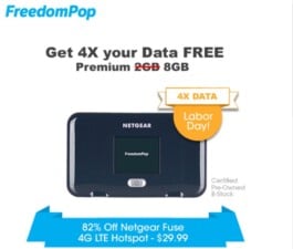 FreedomPop Quadruple Data Hotspot Promo