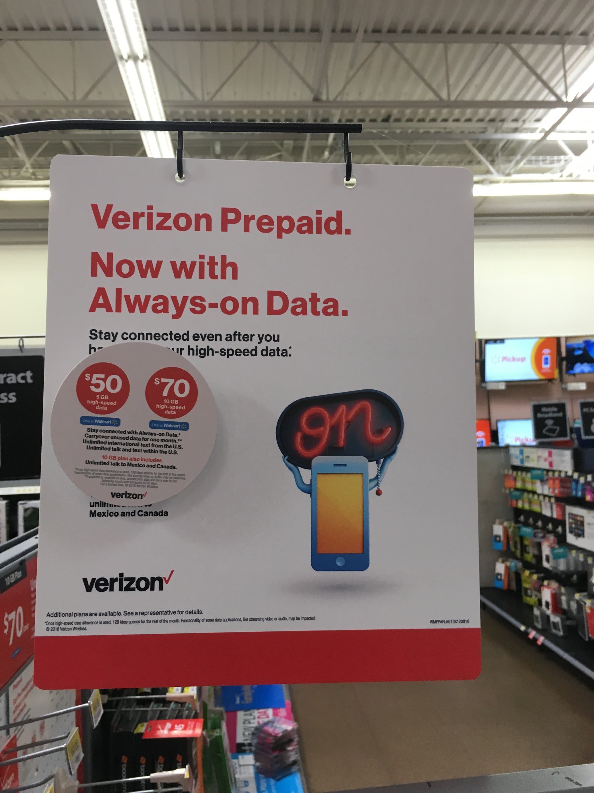 Verizon Prepaid Plans Walmart Exclusive