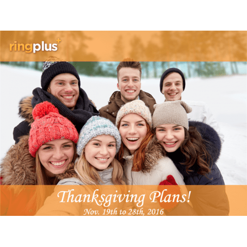 RingPlus Announces Thanksgiving 2016 Plans