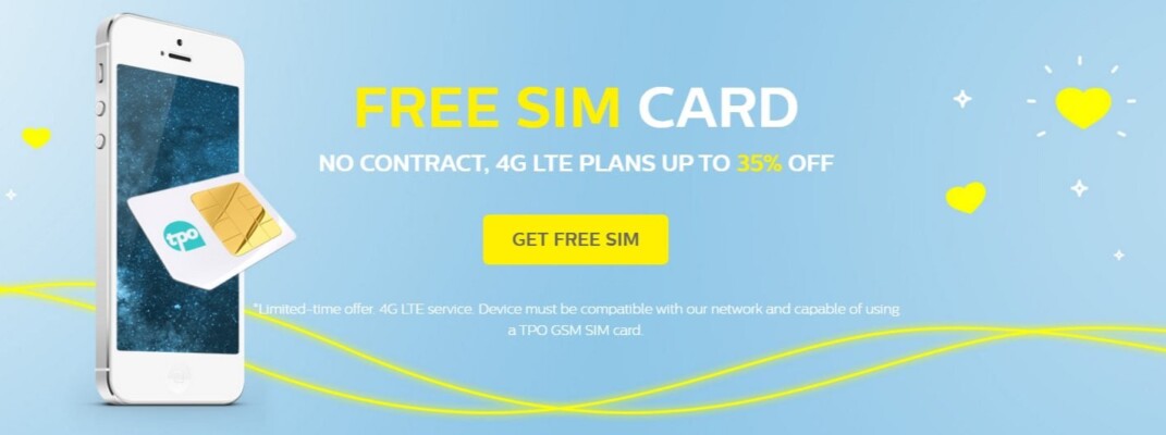 Get A Free SIM Card With TPO Mobile