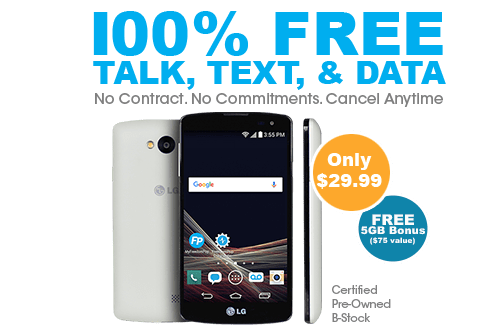 FreedomPop LG Tribute Promotional Offer With 7GB Of Data