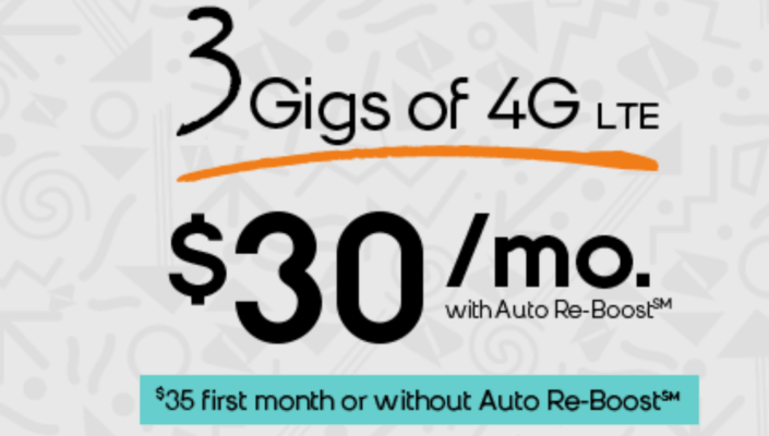 Boost Mobile More Data Thirty Dollar Plan