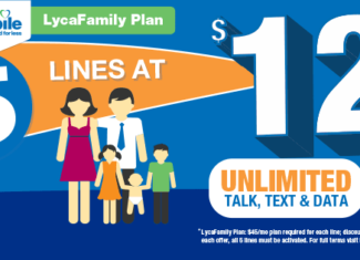 Lycamobile Family Plan Offering