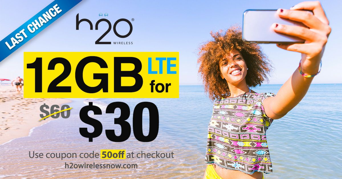 H2O Wireless Announces New Plans And Last Time To Get 50 Percent Off Current Promotional Plans