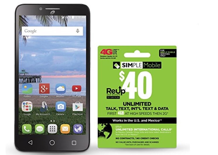 Get A Simple Mobile Bundle Package Of A Phone And Plan For ...
