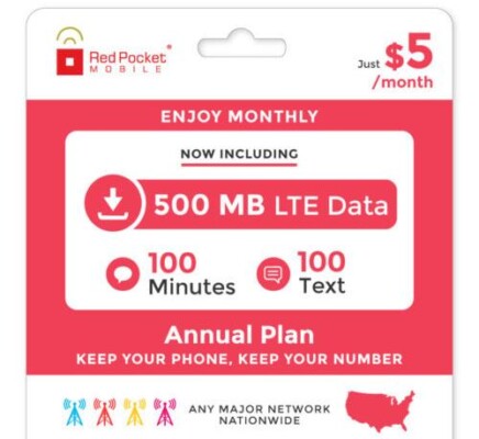 Red Pocket Mobile Launches $5 eBay Phone Plan