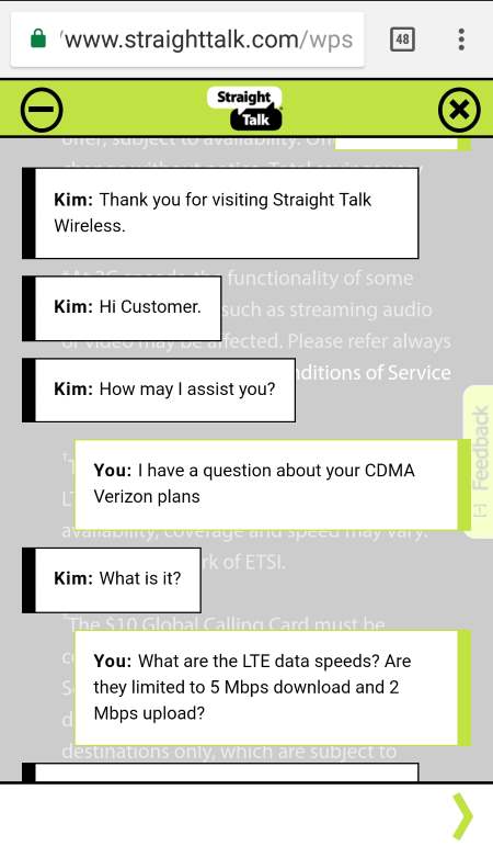 Straight Talk Wireless Part 1 Conversation About LTE Speeds Being Lifted