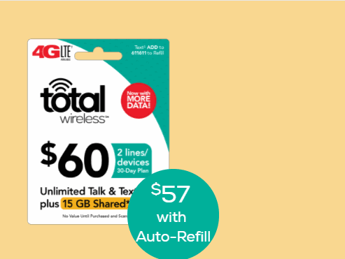 Total Wireless Increases Data Included With Family Share Plans