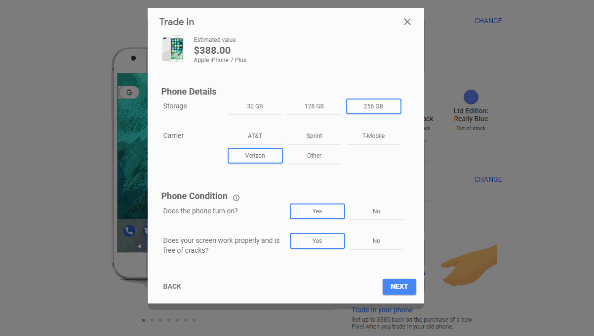 Google's Trade In Program For Pixel Devices