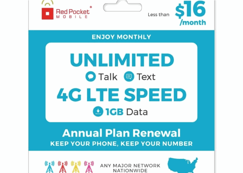Red Pocket's Latest Deal Features Unlimited Talk, Text And 1 GB Of Data For Less Than 16/Month