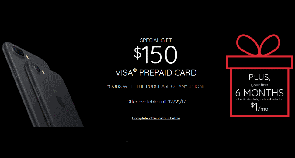 Virgin Mobile Giving 150 Dollar Visa Prepaid Card With iPhone Purchase