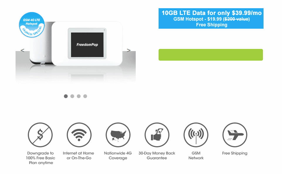 FreedomPop Launches Mobile Hotspot Using ATTs 4G LTE Network