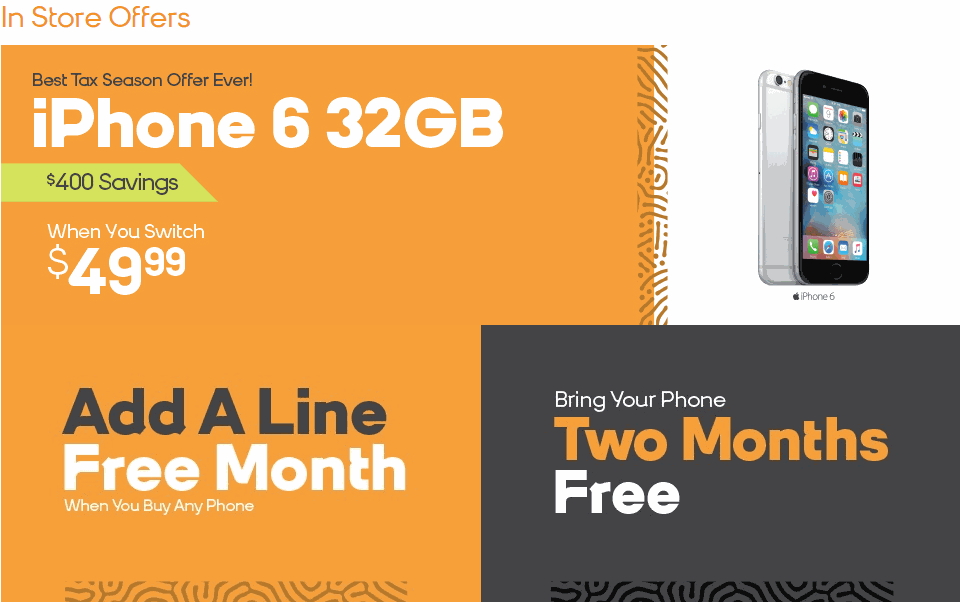 Switch to Boost Mobile and get 3 months coverage for $45