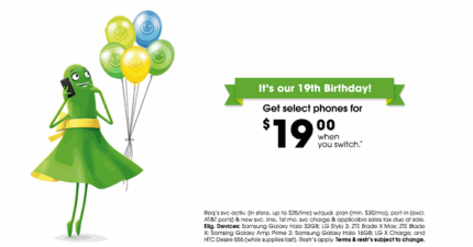 Cricket Wireless Celebrates 19th Birthday With Special Savings