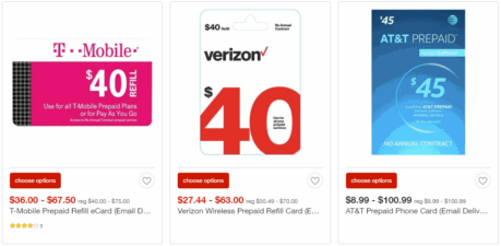 Target Has Prepaid Refill Cards On Sale For 10 Percent Off