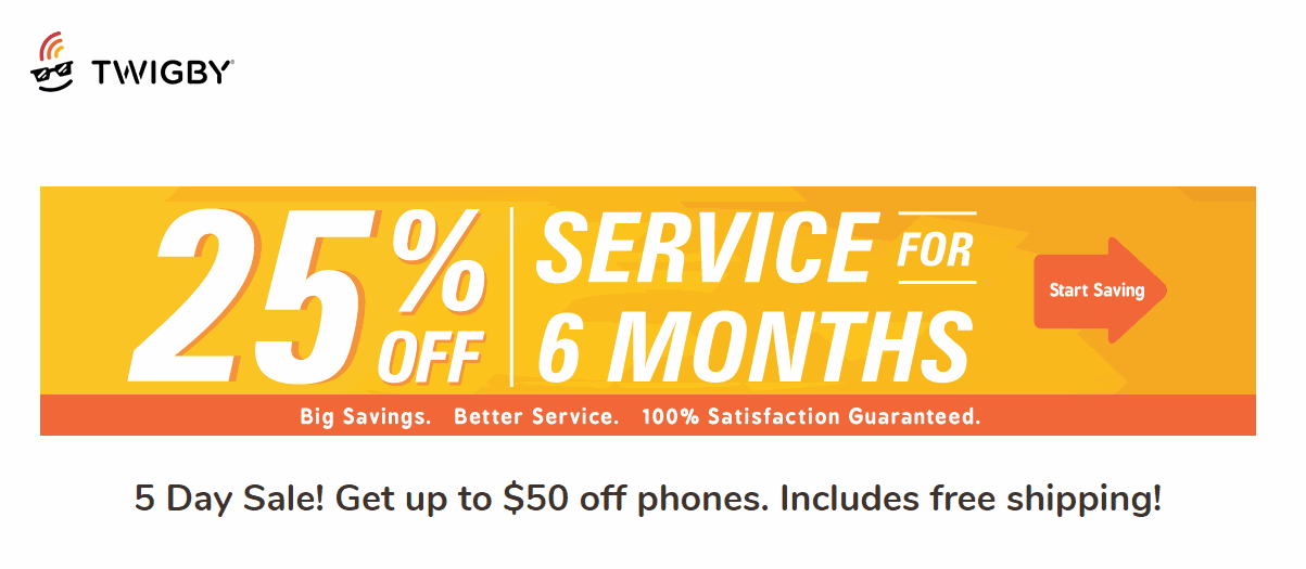 Twigby Offering 25 Percent Off For 6 Months