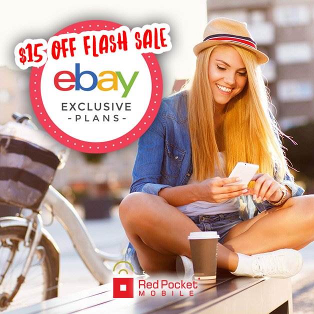 Red Pocket Mobile June 2018 eBay Flash Sale