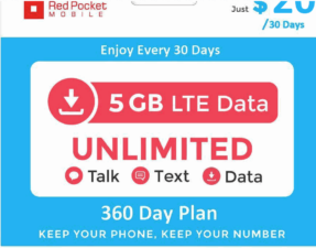 Red Pocket Mobile eBay Plans On Sale With Coupon Code