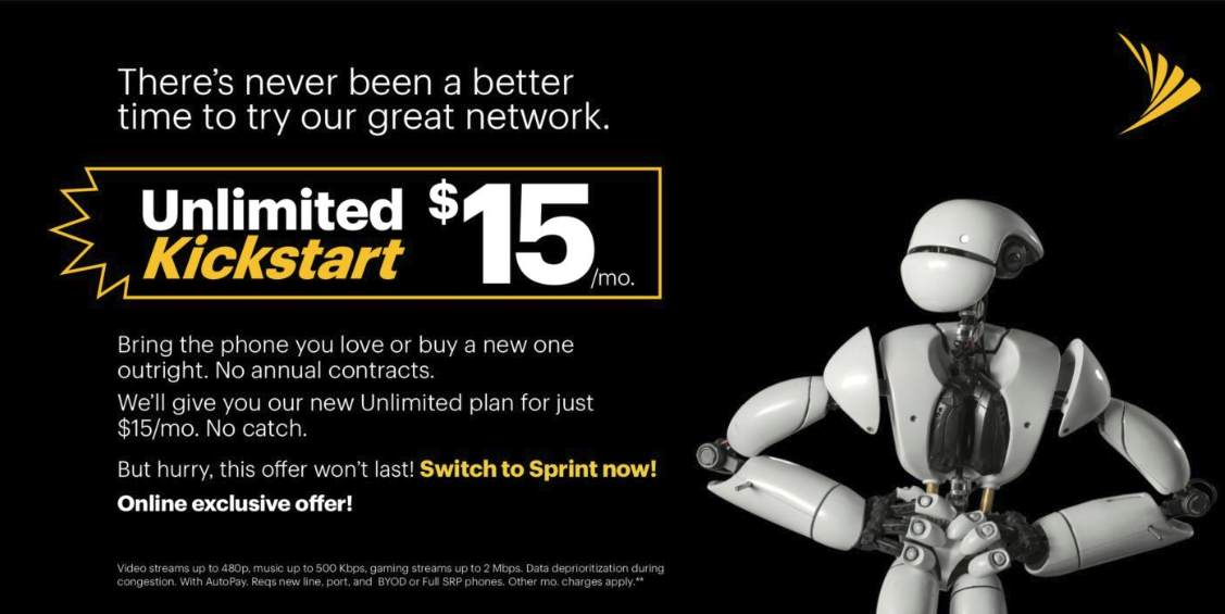 Sprint Unlimited Kickstart Promotion