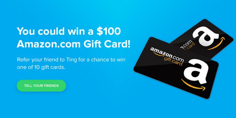 Ting Refer A Friend Amazon Gift Card Giveaway
