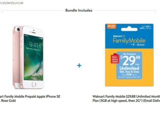 Walmart Family Mobile iPhone SE Plan Bundle
