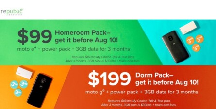 Republic Wireless Back To School 2018 Offers