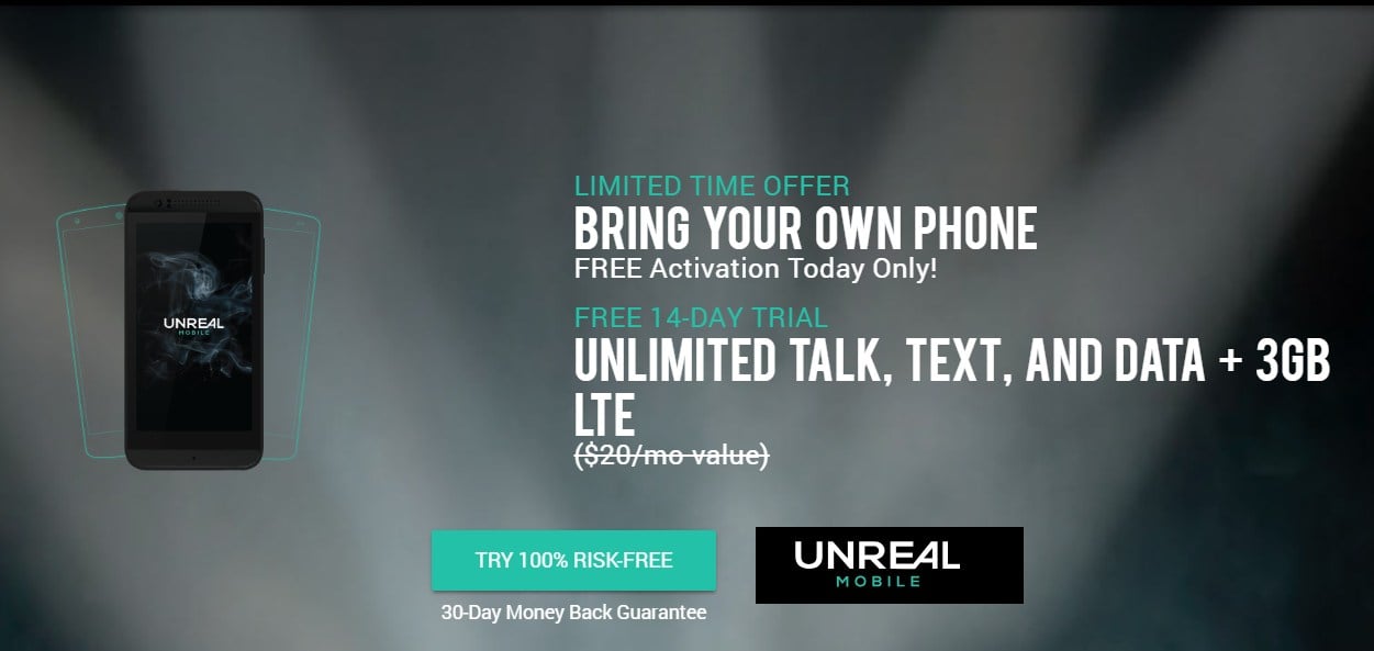 UNREAL Mobile Launches BYOD Free Trial Promo