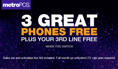 Get Your 3rd Unlimited Line Free When You Switch To MetroPCS