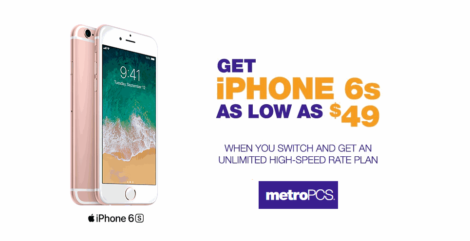 Iphone 6s rose gold on sale metropcs