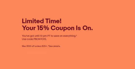 eBay Flash Sale Will Get You 15 Percent Off Most Orders