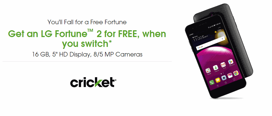 Get An LG Fortune 2 For Free When You Switch To Cricket Wireless