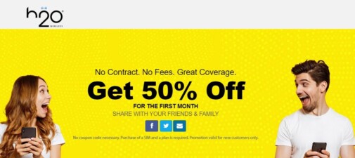 H2O Wireless Offering Half Off Plus Bonus Data On Select Plans