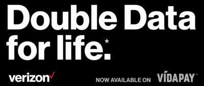 VIDAPAY Dealers Again Offering Double Data For Life With Verizon Prepaid
