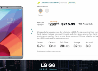 LG G6 On Sale For $215.99 At Boost Mobile