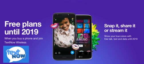 TextNow Offering Free Phone Plans With Purchase Of Phone