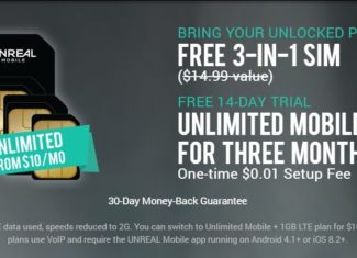 UNREAL Mobile Now Offering Multi-Month Plans, Get 5GB Data For $20/Month