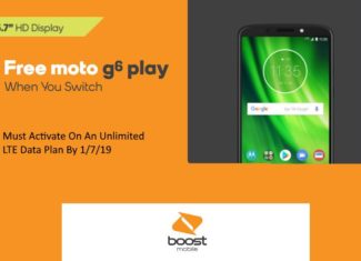 Boost Mobile Giving Away Free Moto G6 Play To Switchers