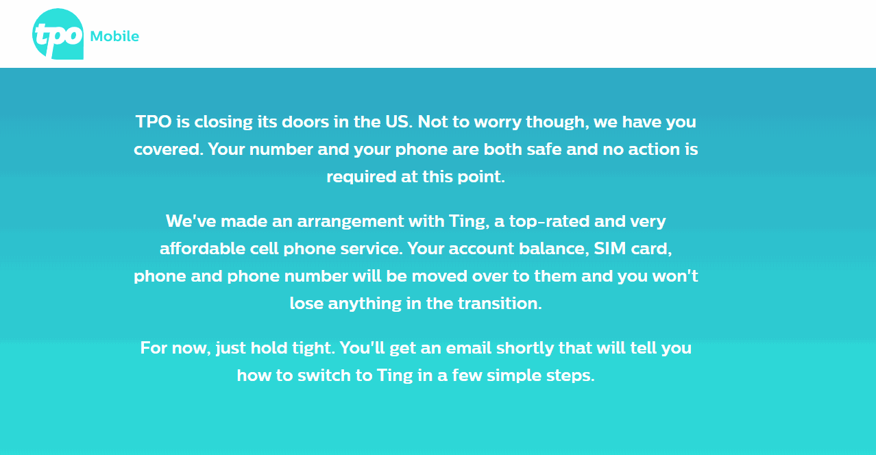 TPO Mobile Officially Announces US Closure