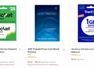 Target Pictured Above And Best Buy Offering 5% Off Select Prepaid Wireless Refill Cards
