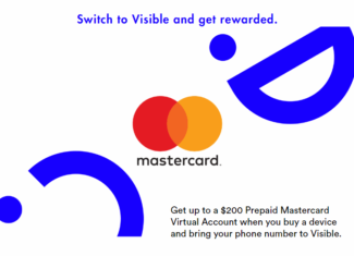 Buy A Phone From Visible Or Bring Your Own And Get Up To A $200 Prepaid Mastercard Virtual Account