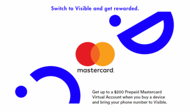 Buy A Phone From Visible Or Bring Your Own And Get Up To A $200 Prepaid Mastercard Virtual Account